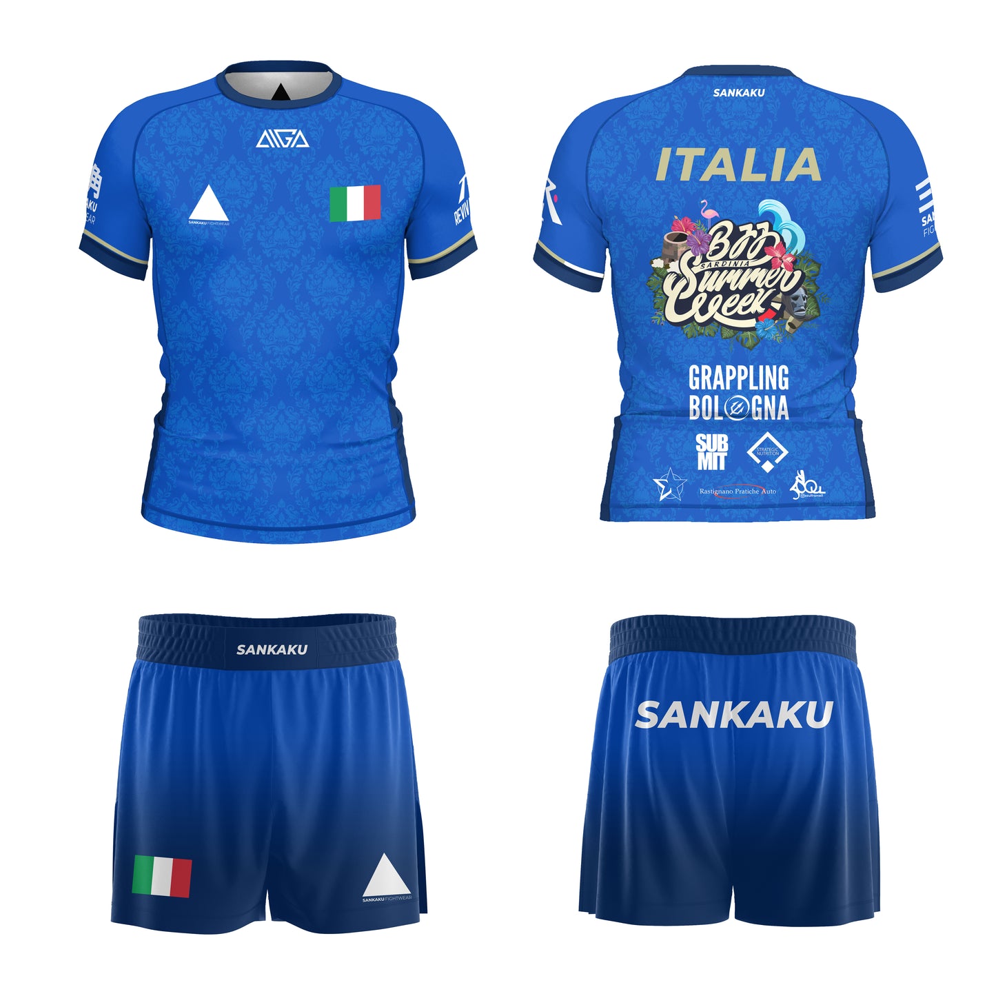 AIGA Team Italia 2.0 Rashguard Sankaku Fightwear