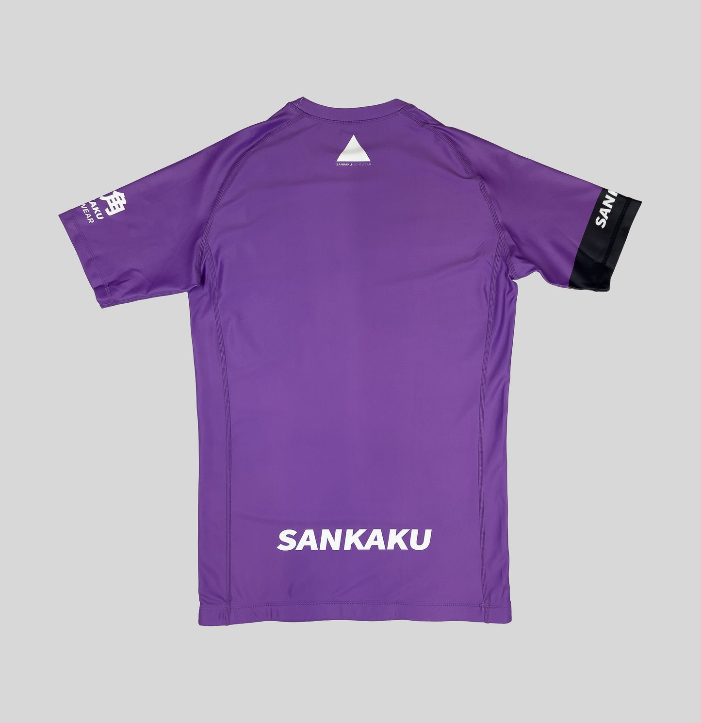 Purple Ranked Rashguard Sankaku Fightwear Short Sleeve
