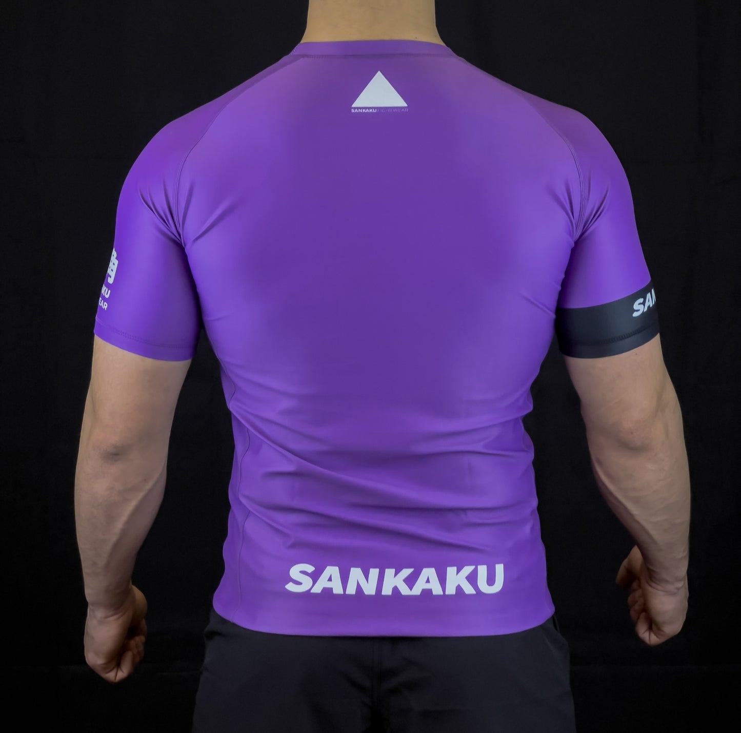 Purple Ranked Rashguard Sankaku Fightwear Short Sleeve